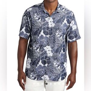 Men's Tommy Bahama Coconut Point Playa Flora Eco Short Sleeve Shirt